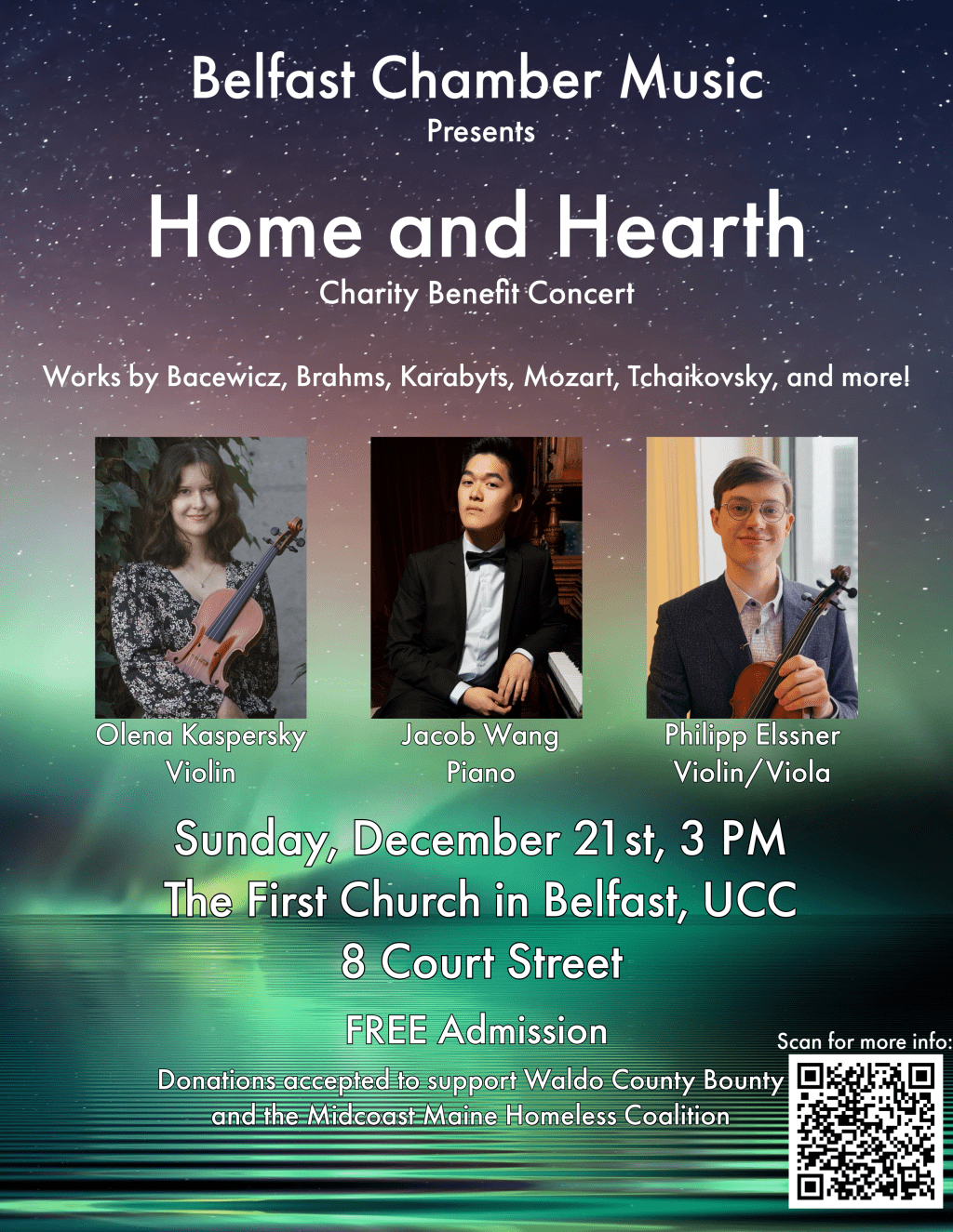 Belfast Chamber Music Presents Second-Annual Charity Benefit Concert